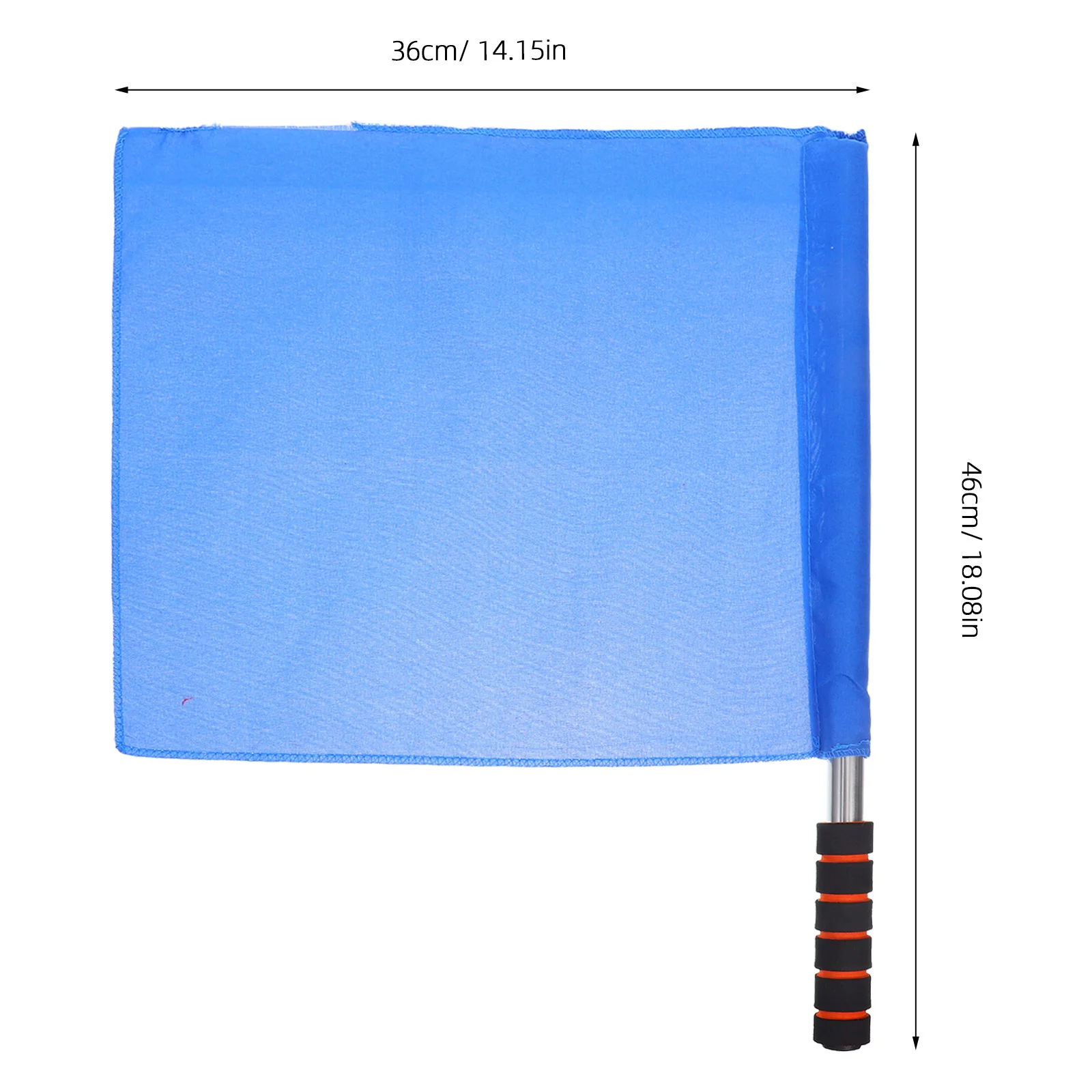 4개 트랙 경기 신호 깃발 스펀지 손잡이 심판 깃발 내구성 스테인리스 스틸 축구 배구 스포츠 심판 장비