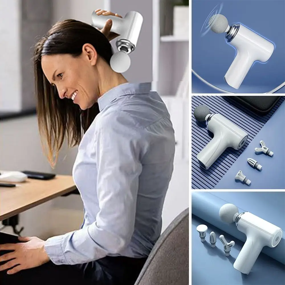 

Portable Rechargeable Vibration Fascia Massager 6-speed Mini Electric Massage Machine Professional Wireless Cervical Massager