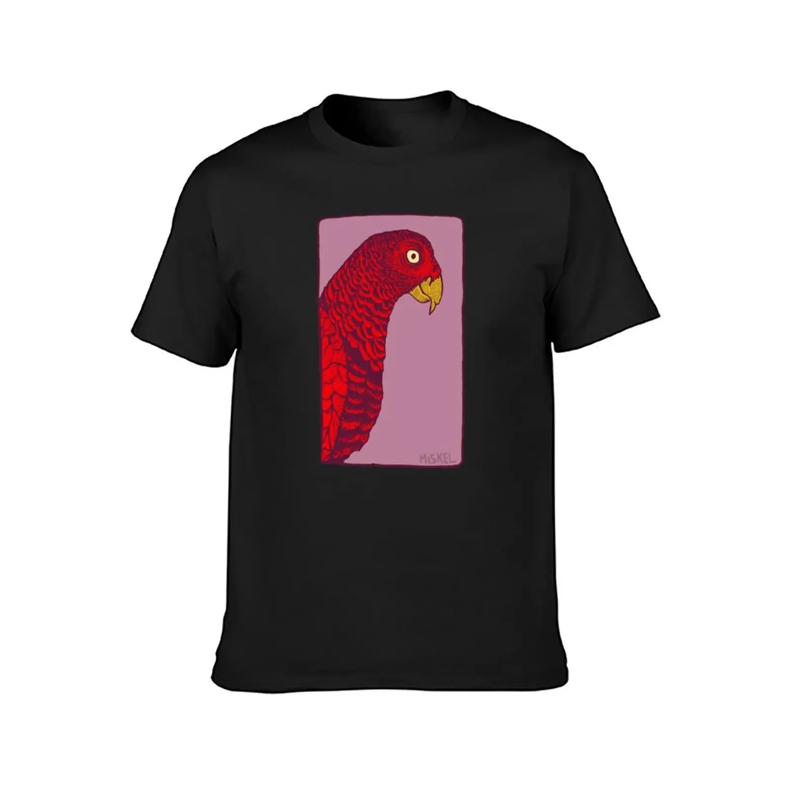 The Red Bird T-Shirt man t shirt vintage oversized luxury clothes men