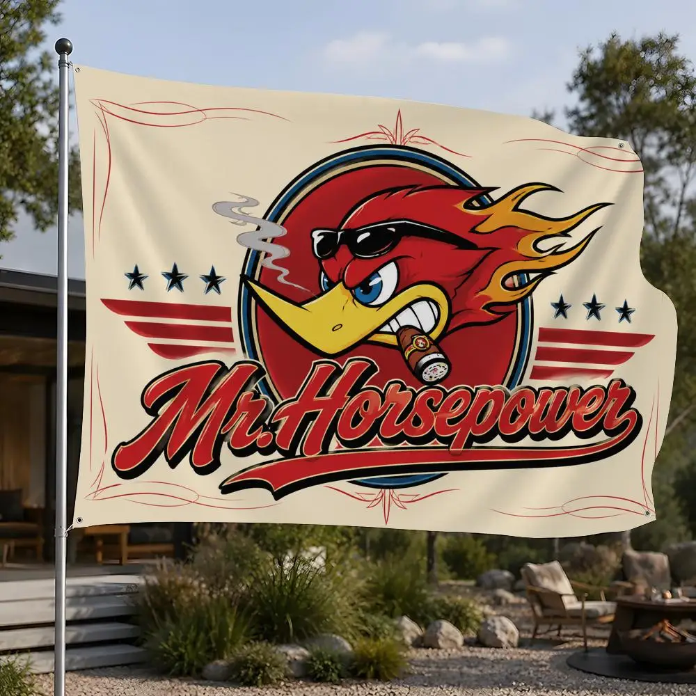 Mr.Horsepowers Clay Smith Cams Flags Flags, Room, Dormitory, Camping, Party, Home Decor Gifts