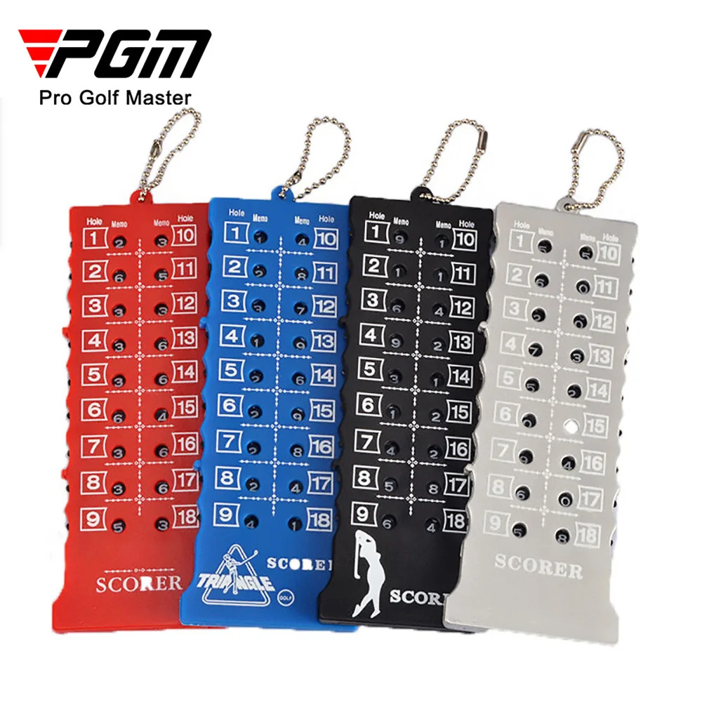 PGM 18 Hole Golf Stroke Putt Score Card Counter Indicator with Key Chain Golf Score Counter Black Hot JFQ002