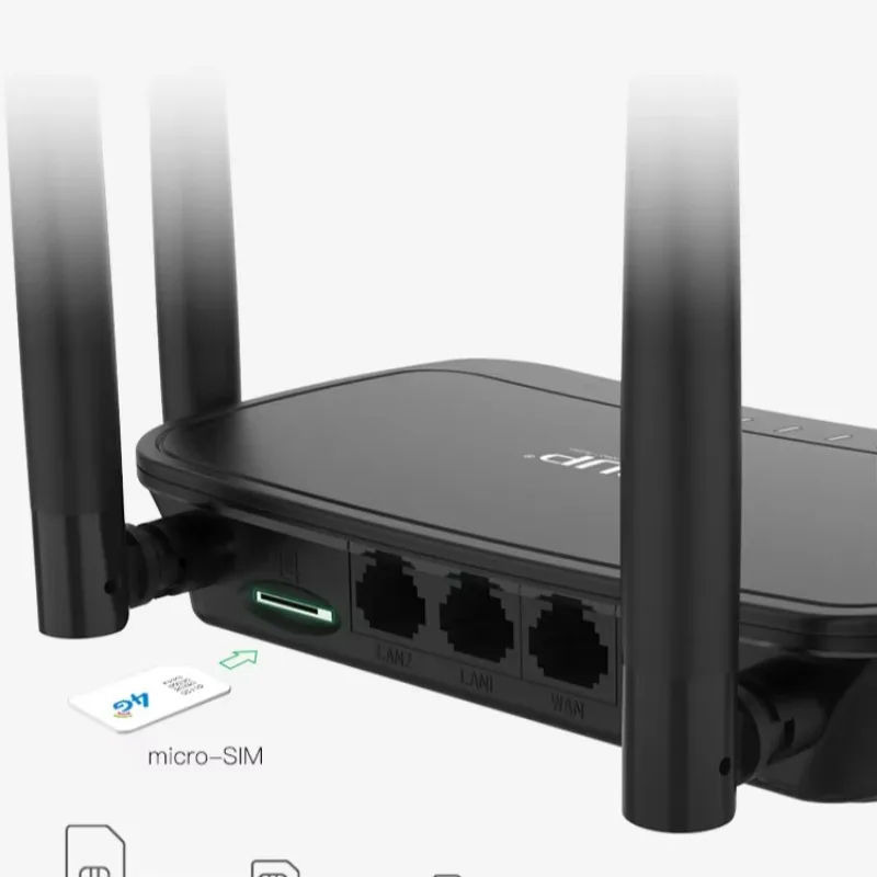 New Model 300Mbps SIM Card 4G LTE Wifi Router With 4 Antennas