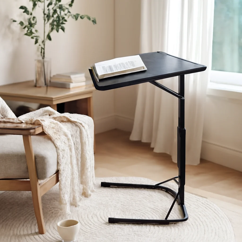 

‌ Складной стол для ноутбука с регулировкой высоты, портативный приставной столик для дивана, легкий приставной столик, компактная уличная рабочая станция