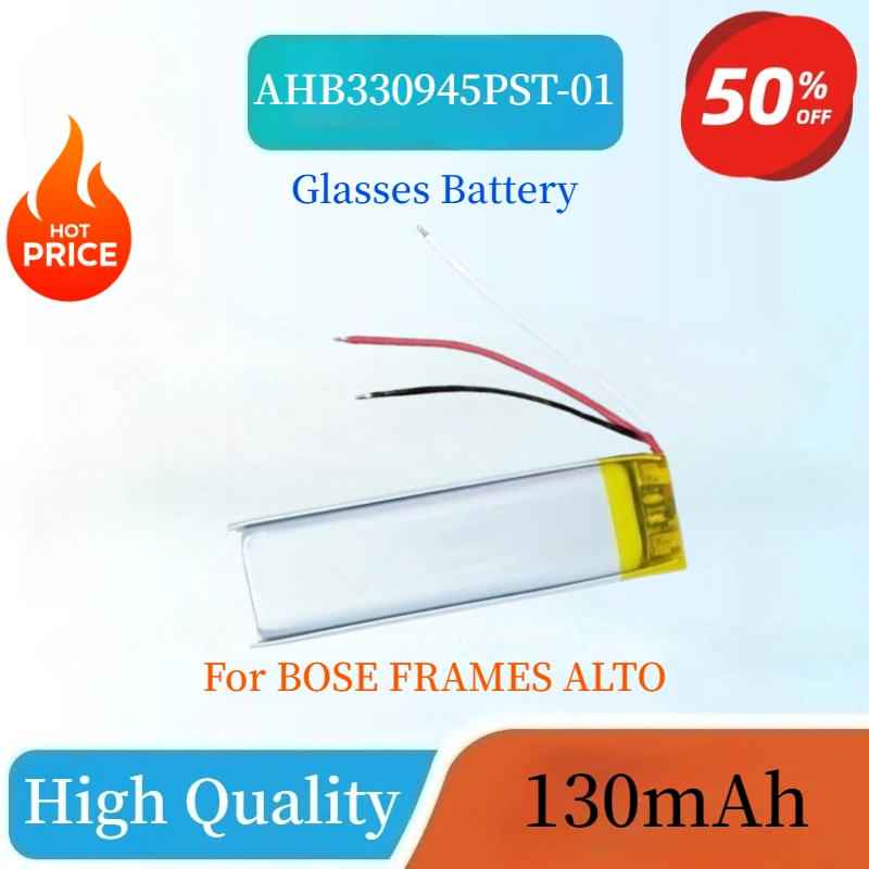 

High Quality 130mAh AHB330945PST-01 Replacement Glasses Battery For BOSE FRAMES ALTO Smart Audio Glasses Accessories