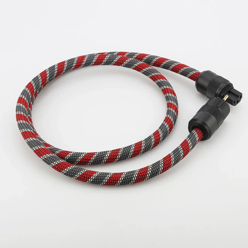 Audiocrast P101+DW38 HI end Power Cable EU Power Cord Gold-plated European plug for amplifier and player HIFI Audiophile Europea