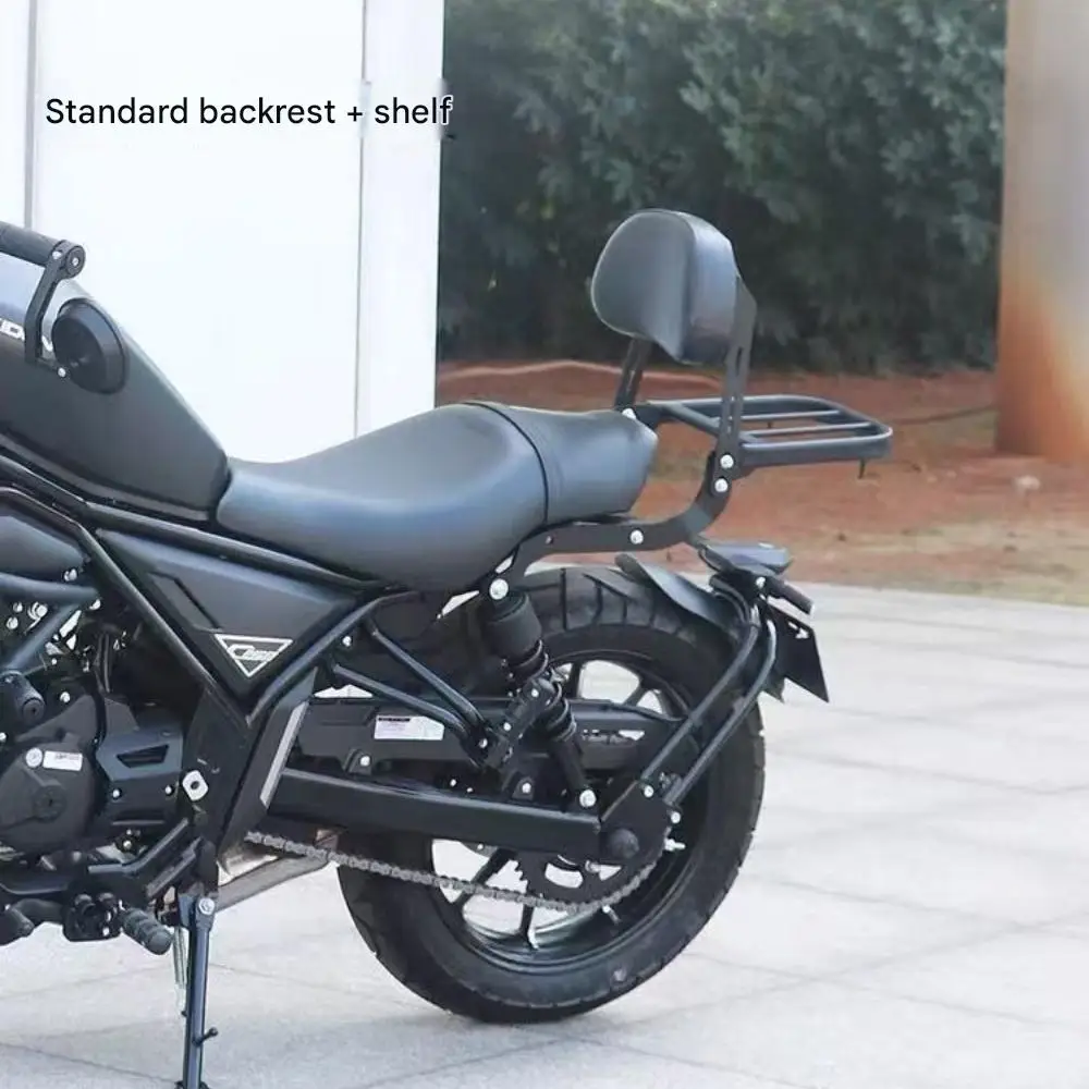 For KIDEN KD150-C Integrated Fold Backrest With Tail Rack Support Passenger Waist Reduce Long Ride Fatigue Riding Parts
