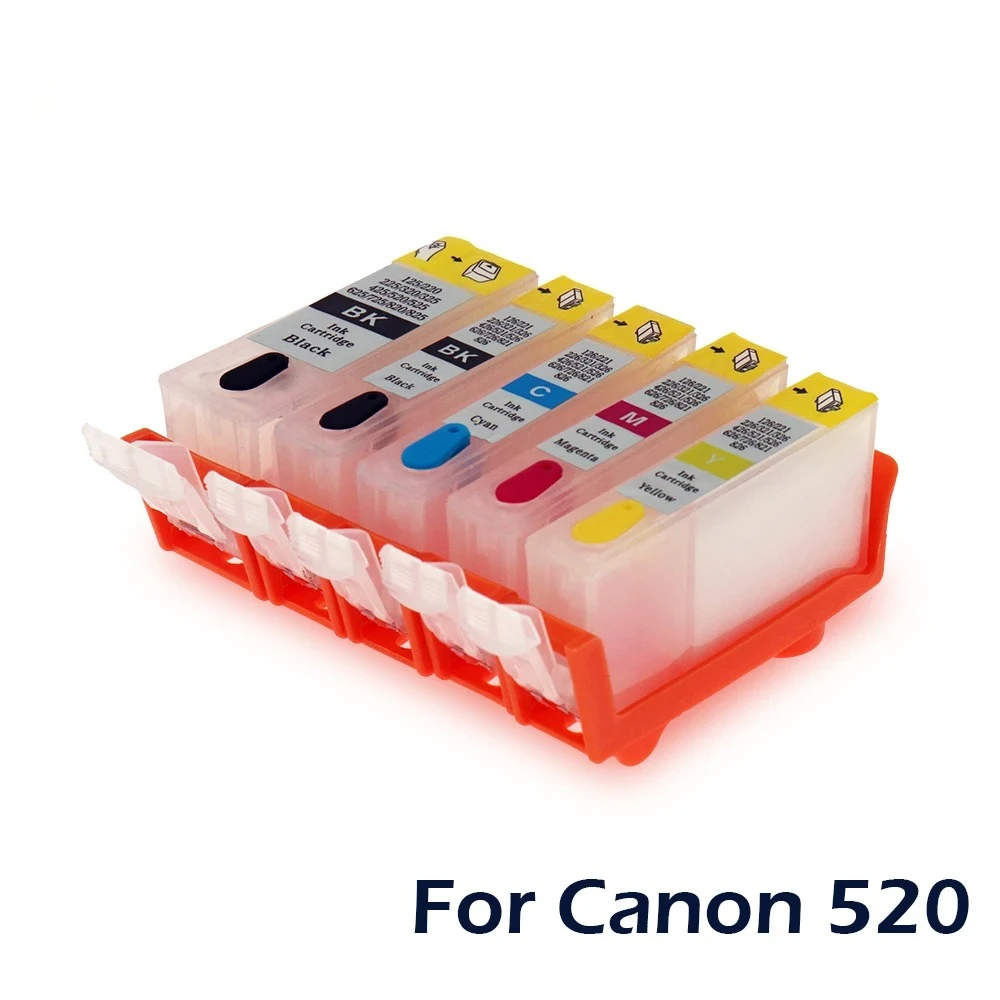 Cartucho de tinta PGI520 CLI521 para impressora Canon IP3600 IP4600 MP540 MP550 MP560 MP620MP640