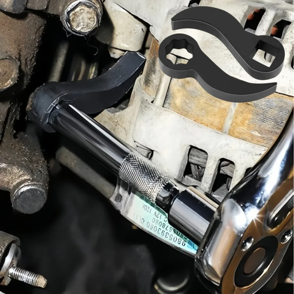 

2pc Car Angle Type Half Axle Steel Disassembly Tool Drive Pry Bar Adapter Leverage Principle Saves Effort Car Repair Accessories