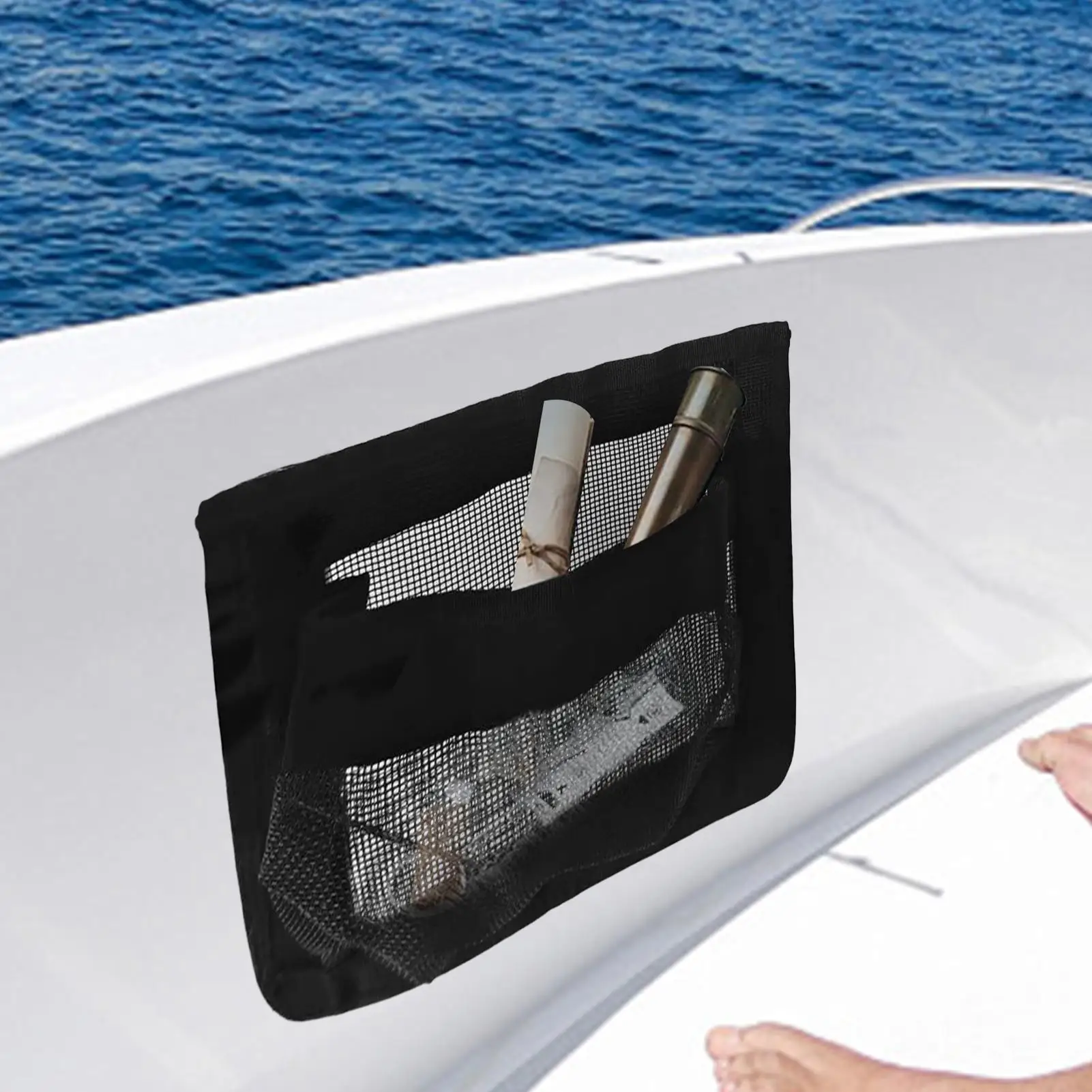 Waterproof Adhesive Boat Storage Bag Marine Tool Organizer for Kayak Yacht Fishing Tackle Gloves Tools Boat Interior Tidying