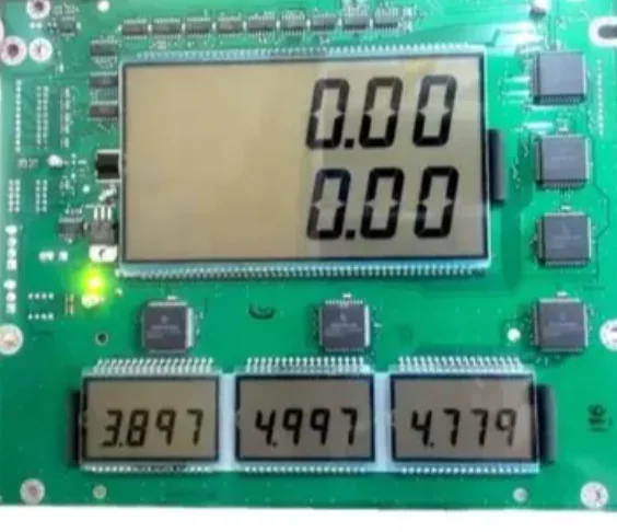 96PIN i 34PIN TN Dodatni podwójny 6-cyfrowy segmentowy wyświetlacz LCD Panel ekranów dozownika paliwa Ekran wyświetlacza