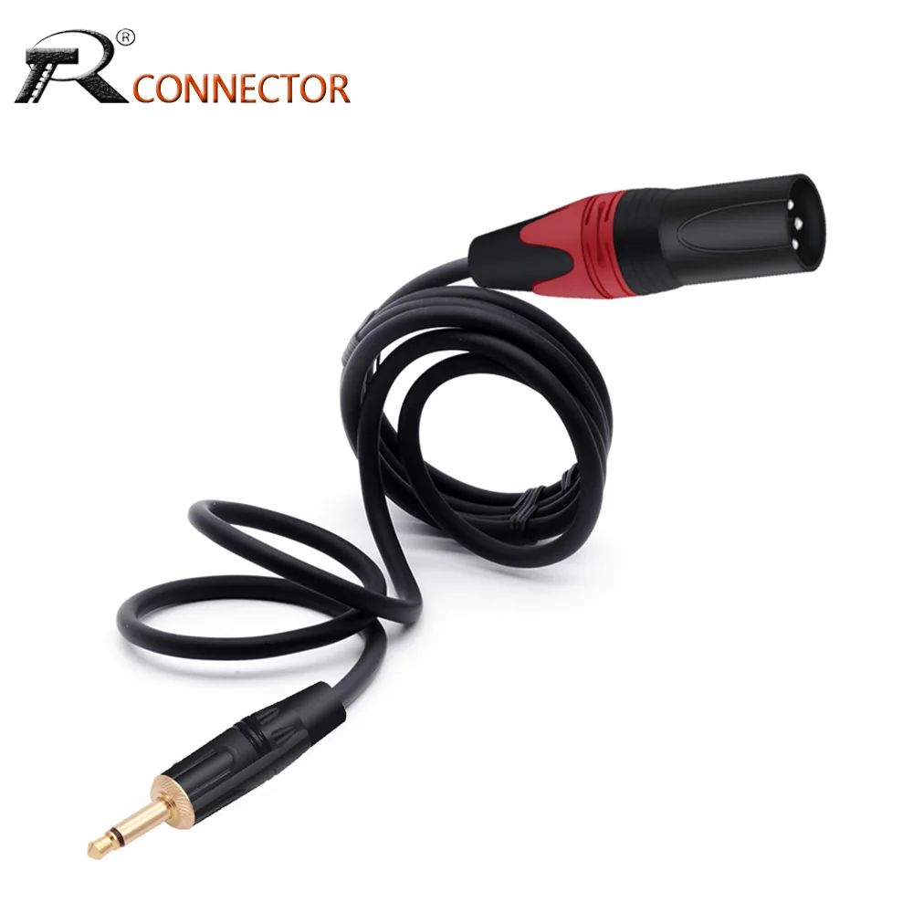 3.5mm Mono Cable 3Pins Male to XLR Male Audio Signal Balanced Microphone Interconnect Cable Quarter Inch to XLR Cord