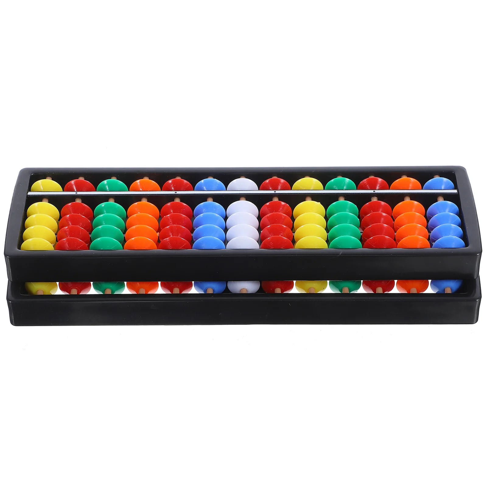 2 Pcs Abacus 13- Rod Chinese Educational Toy Auspicious Adorn for Math Student