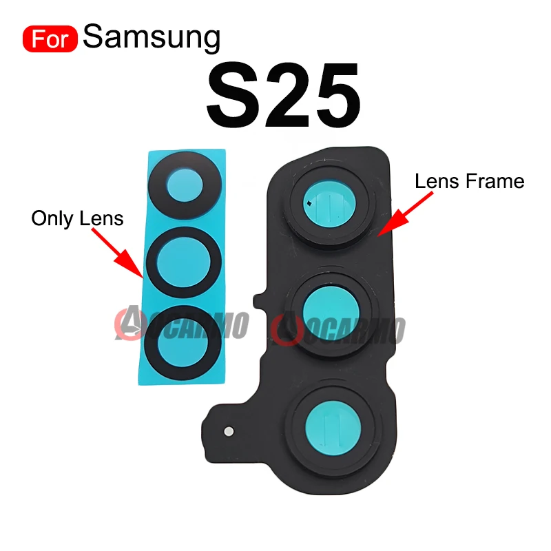 Rear Camera Lens Back Lens Frame Lens Ring Red Blue For Samsung Galaxy S25 Replacement Part