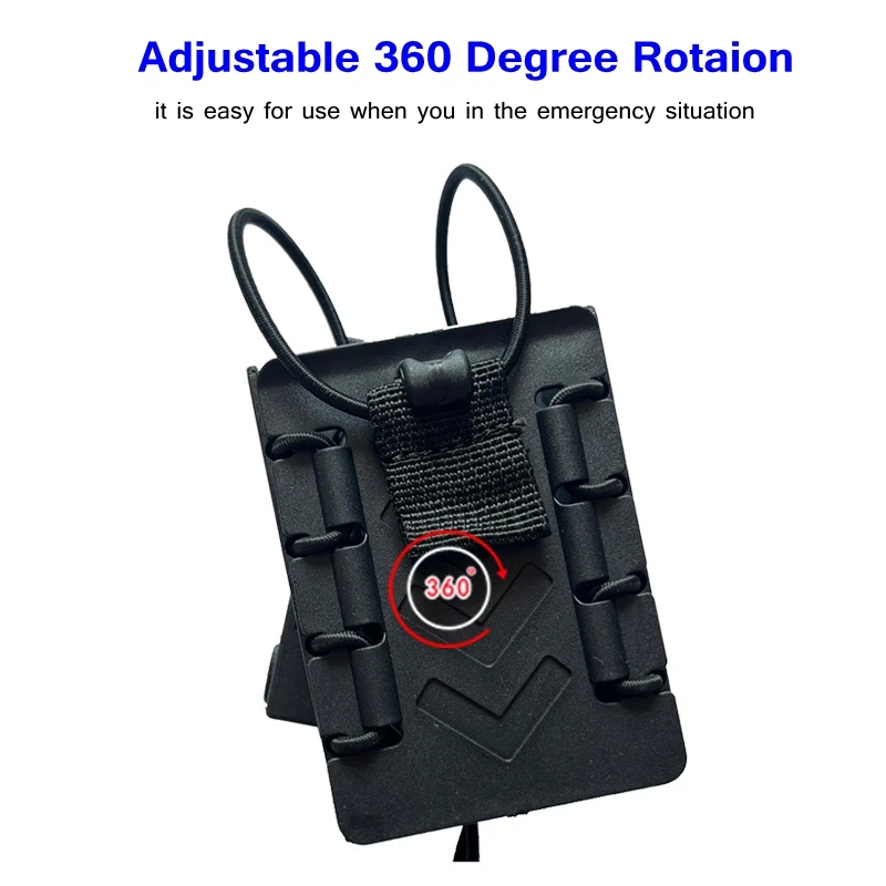 Funda táctica compacta polímero MOLLE para radio walkie interfono - imagen 2