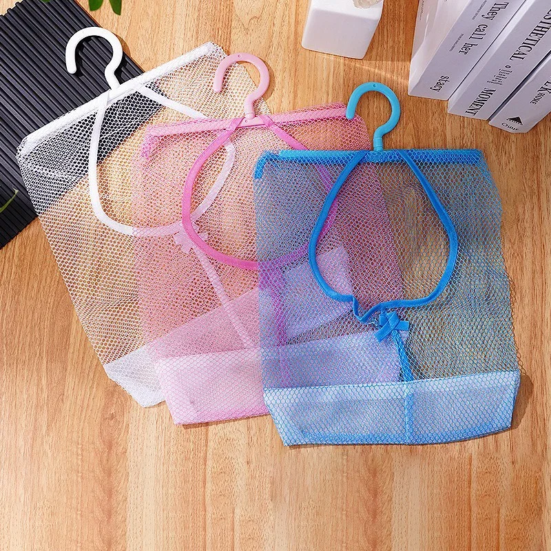 1pc Multi-Functional Hanging Mesh Storage Bag, Polyester, Hand Wash Only, Space-Saving Organizer With Easy Access
