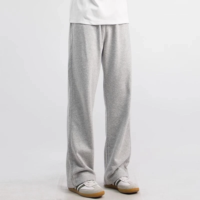 

Повседневные прямые брюки, спортивные брюки, универсальные мужские спортивные штаны, весенне-осенние висячие ощущения, свободный тренд из чистого хлопка