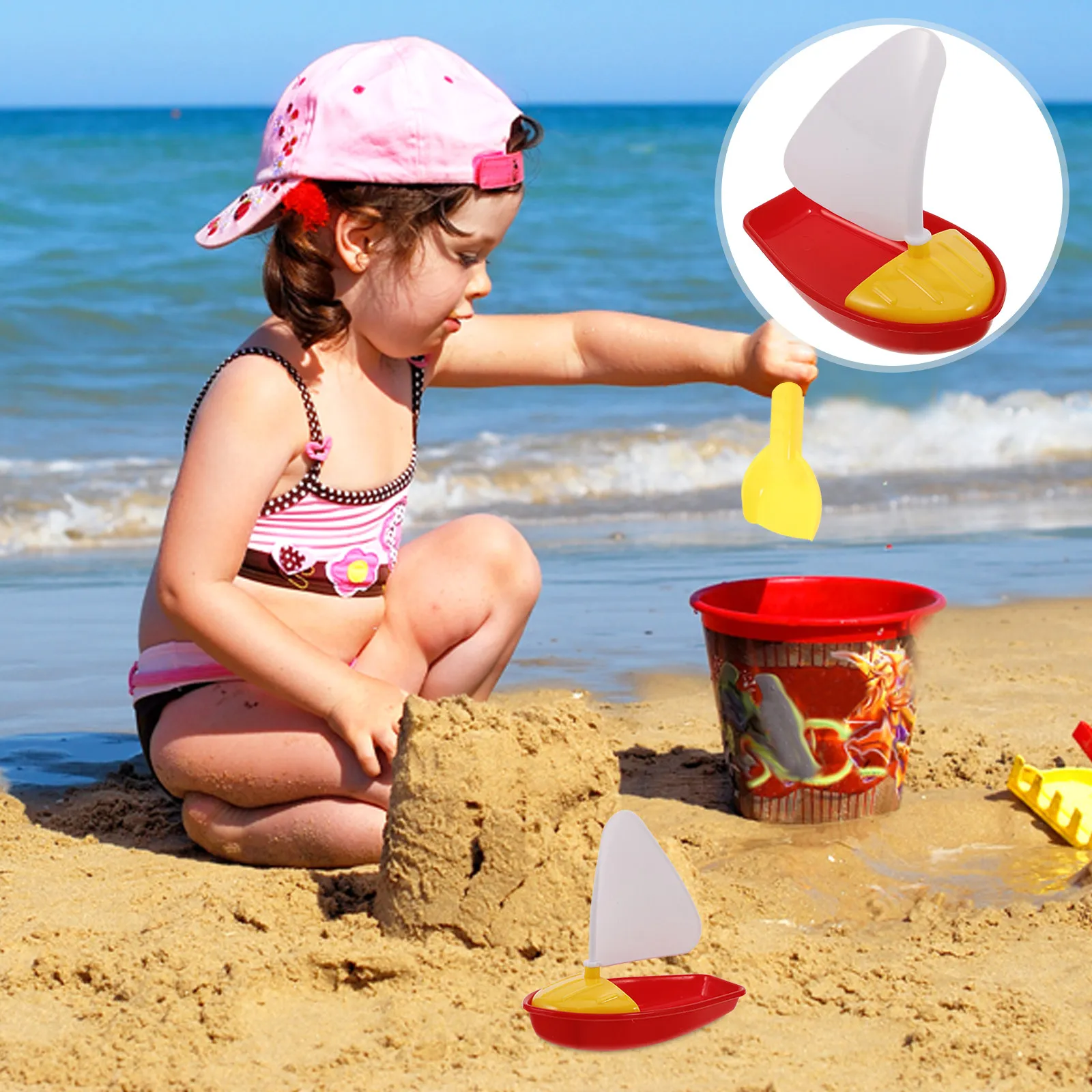 

Floating Sailboat Kids Summer Water Play Swimming Pool Mini Sailboat Submarine Bath Floating Boat Fun