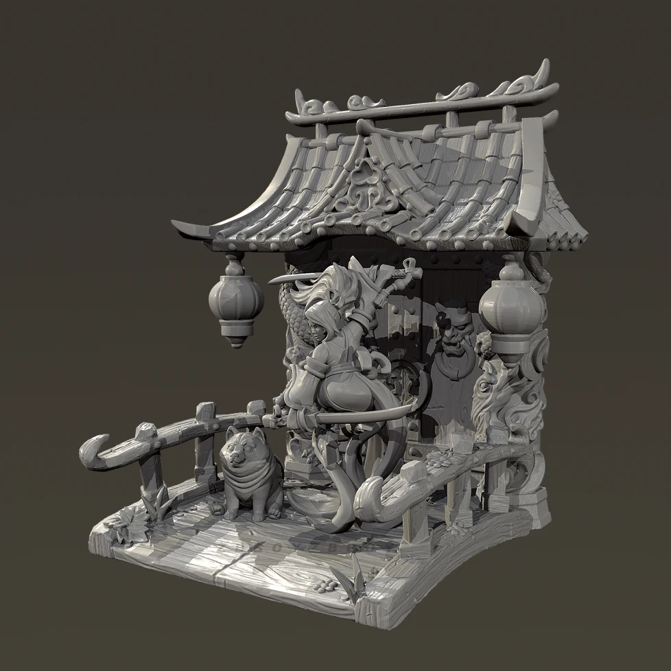 الارتفاعات الإجمالية 50 مم 75 مم طقم نماذج من الراتنج مجمعة ذاتيًا وملونة TD-7646/3D