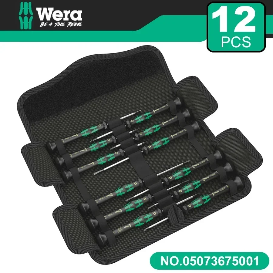 

WERA Kraftform Universal Precision Screwdriver Set Phone Watch Camera Repair Screwdrivers Kit hand tools 05073675001 12 PCS