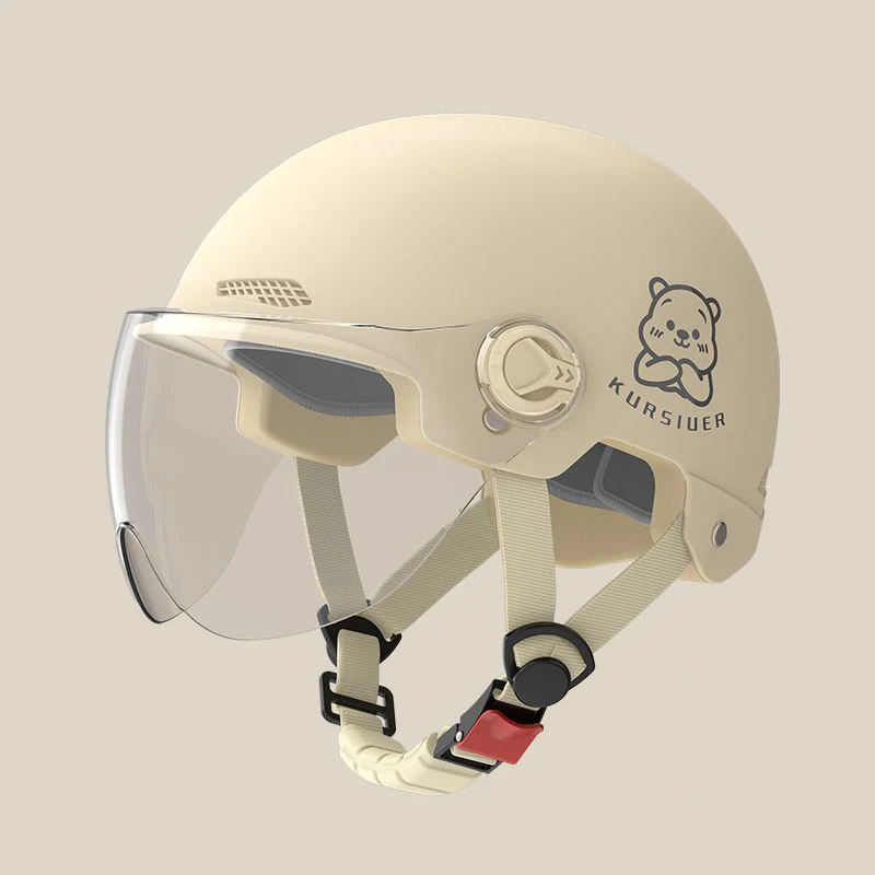 

1 Piece Battery Motorcycle Summer Universal Four-season Sun Protection Safety Helmet Half Helmet Electric Car Women's Helmet