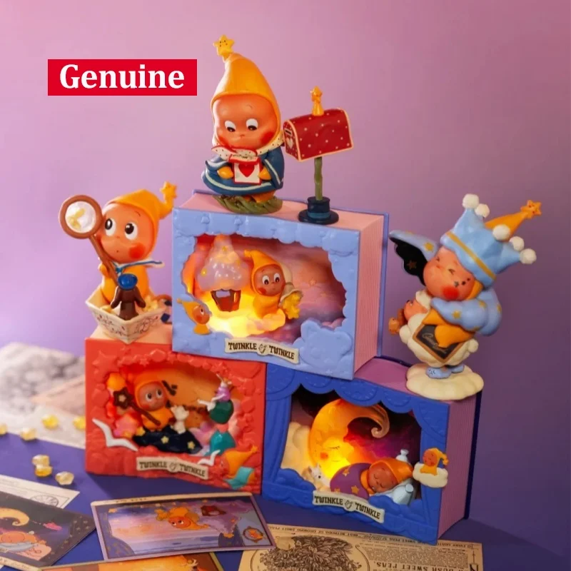 

Оригинальная серия POPMART Twinkle Twinkle Light Up, сцена ручной работы, слепая коробка, модная модная коллекция, орнамент, фестиваль, подарок для девочек