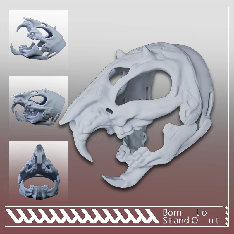 

Monster Head Animal Skull Mask Furry Costumes Accessories Cosplay Costume Cosplay Prop Full Face Mask Monster Halloween Costumes