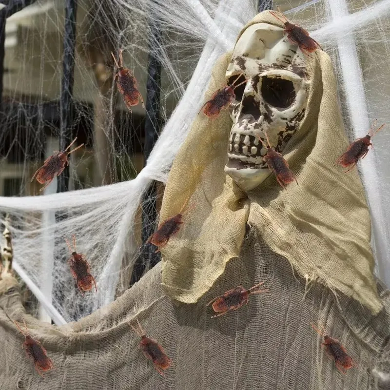 Simulierte Insekten, festliche Dekorationen, Kunststoff-Kakerlaken, Spinnen, Tausendfüßler, Skorpione, Dekorationsrequisiten, praktische Witze TMZ – Detail 8