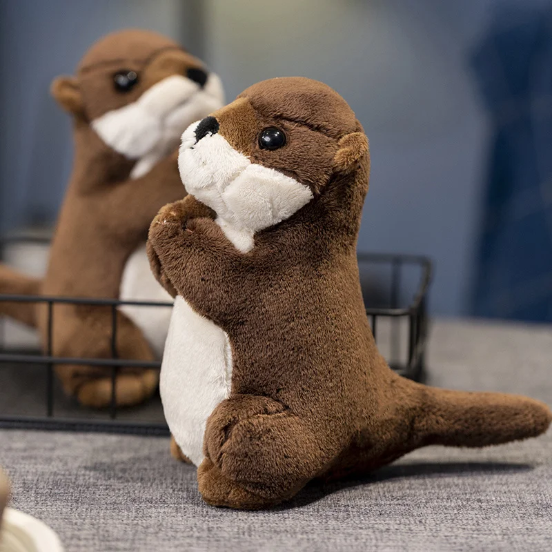 19cm Cute Cartoon Wishing Otter Plush Toys Baby Kids Cute Lovely Soft Stuffed Dolls For Christmas Holiday Birthday Gift