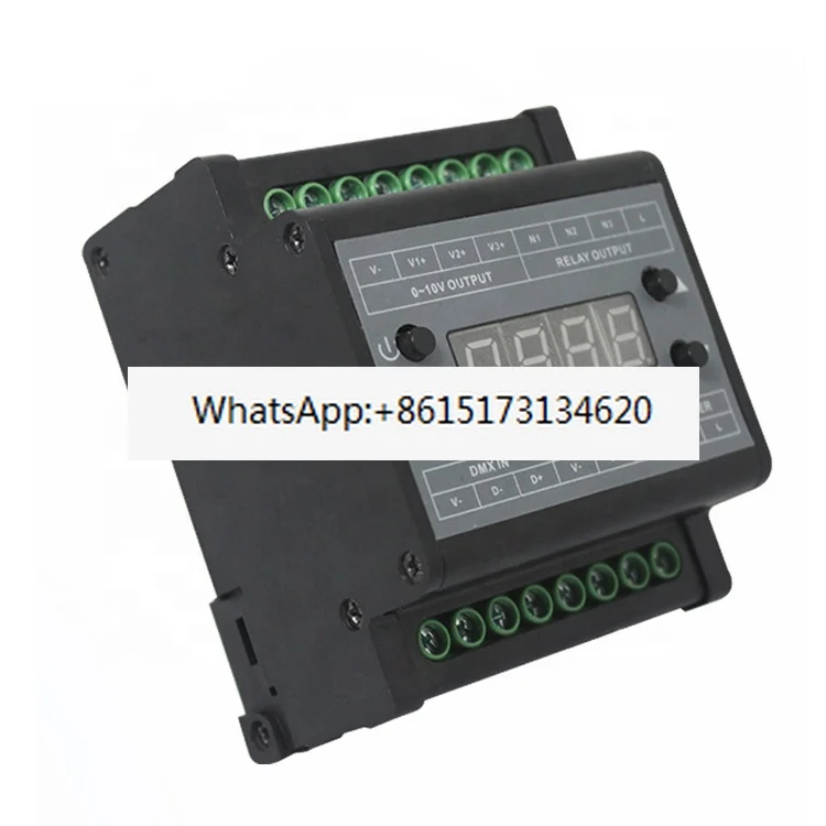 

DMX303 0-10V or 220V output DMX triac dimmer DMX 0-10V dimmer