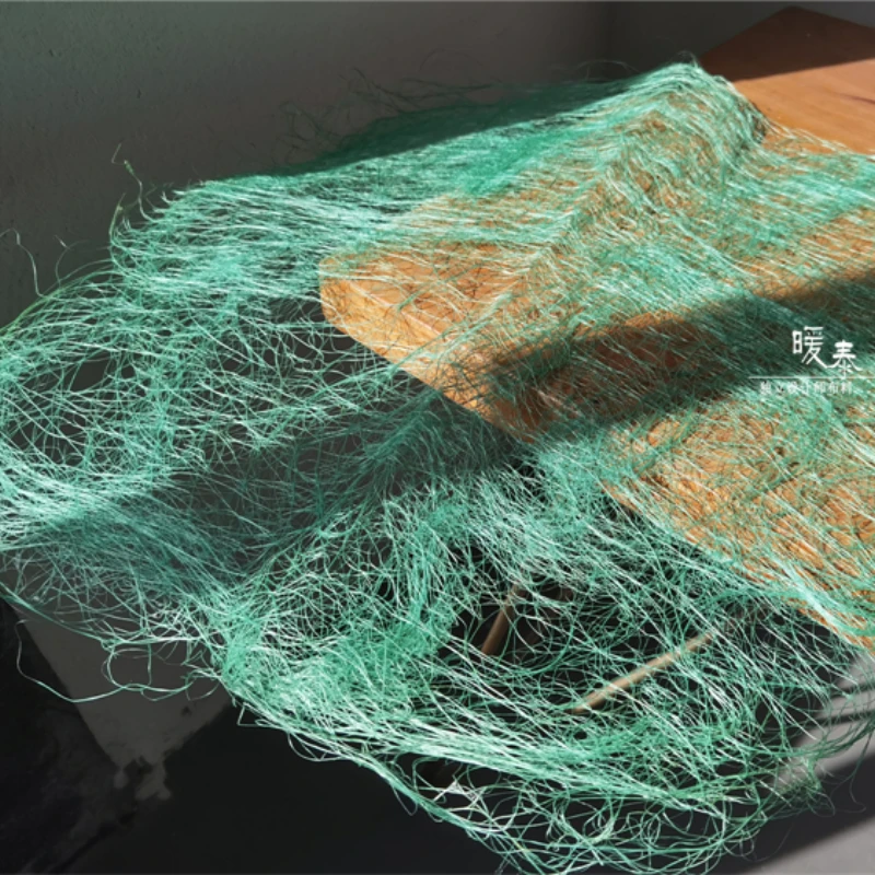 43x43 см зеленая сетчатая ткань ручной работы для шитья фоновое украшение сценические костюмы окрашенная ткань ткани