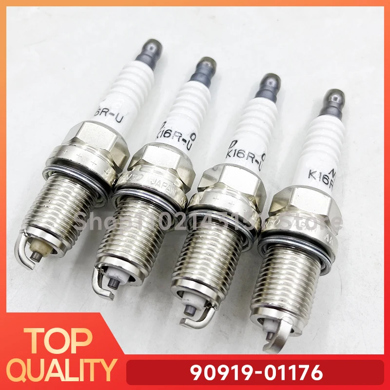 4Pcs Car Spark Plug 90919-01176 for TOYOTA CAMRY 2.2 CELICA COROLLA MR2 LAND CRUISER YARIS 4A-FE 3S-GE 7A-FE 1NZ-FE 2UZ-FE