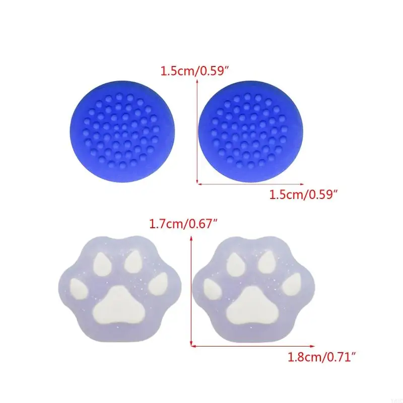 Y8AC Anti-Skid Caps Grip Replacement for Pico 4 Controller Silicone Skin Scratches Resistant Caps Non-slip Caps