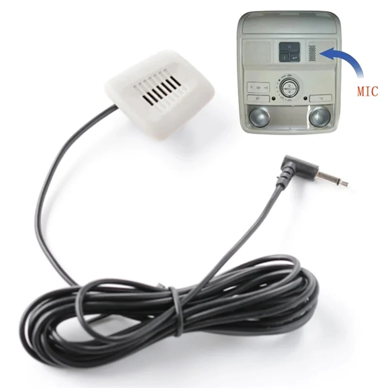 AASS-micrófono de Audio para coche, micrófono estéreo con enchufe de 3,5 Mm, micrófono externo con cable para BMW Serie 1 F20 3XF30 F35 5X