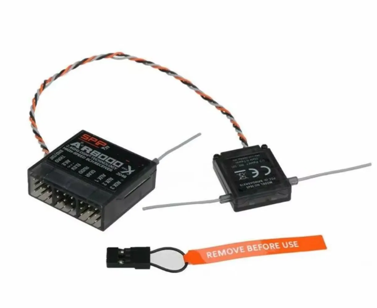 8-канальный приемник AR8000, 2,4 ГГц, поддержка DSM2 DSMX с расширенным спутником для передатчика JR Spektrum DX7s DX8 DX9 Dx18