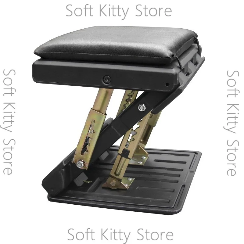 Car Seat Leg Support Adjustable Footrest Max-load 120lbs With Removable Soft Foot Rest Pad Stool Extension Pad