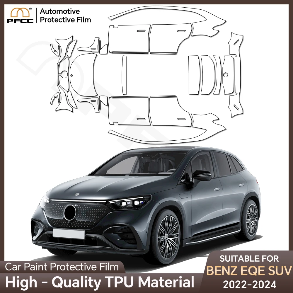 

KUNGKIC TPU for Mercedes-Benz EQE 2022 2023 2024 Invisible Car Body Paint Protection Film Clear Bra PPF Decal Scratch Resistant