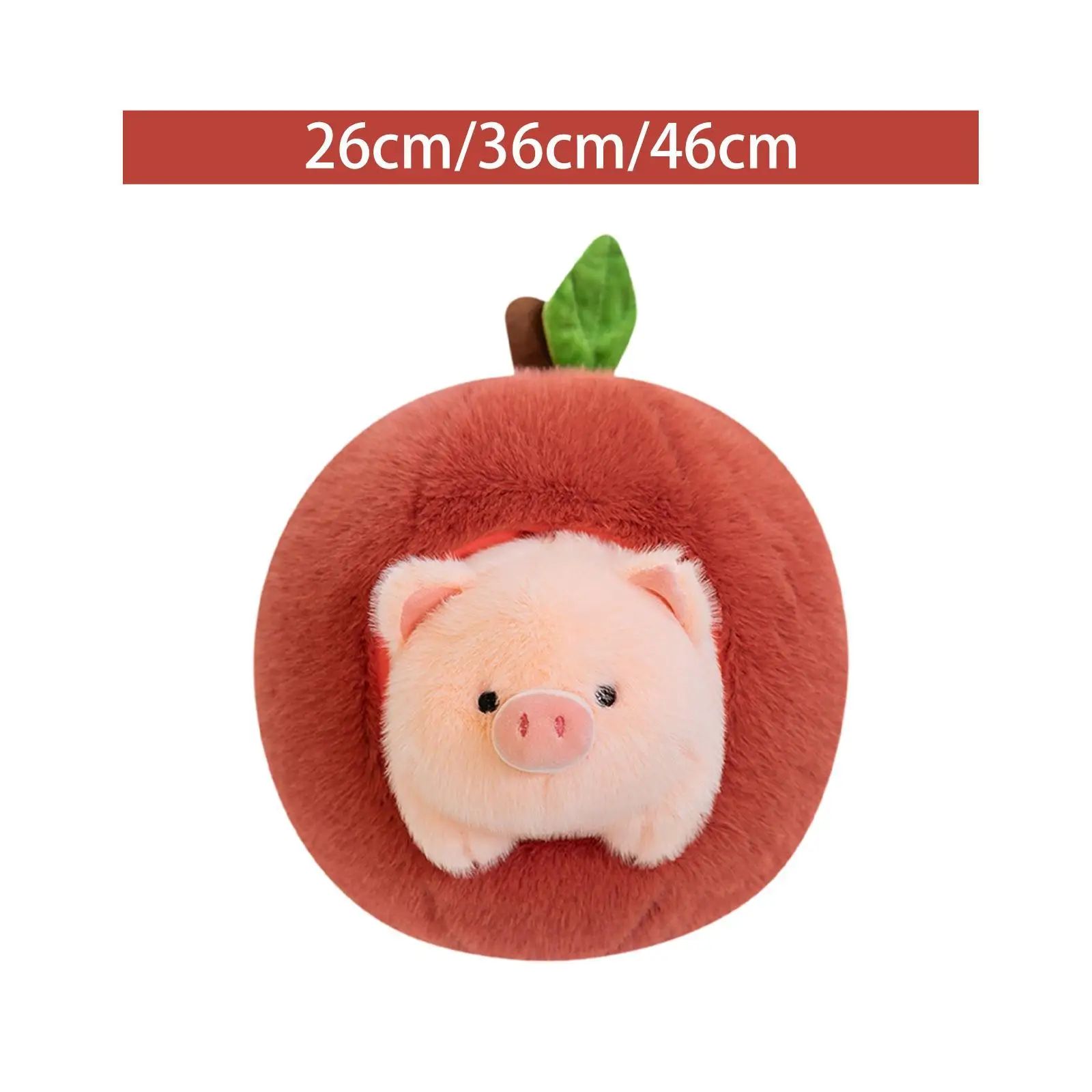 Cute Fruit Pig Plush Toy Throw Pillow Doll for Holiday Gift Bedroom Children