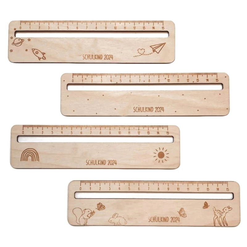 Drawing Ruler Reading Tracking Rulers Christmas Stocking Fillers for Kid Student Drawing Reading Measuring Learning 24BB