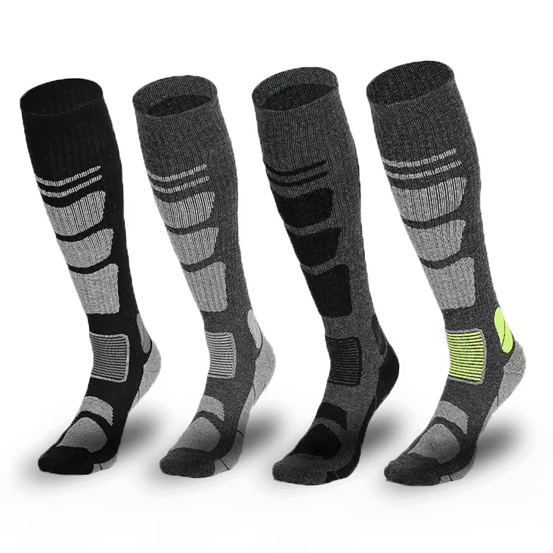 

Sports Winter Wool Cycling Snowboard Socks Merino Ski Hiking Skiing Stockings Men Women Knee High Thermal Sock