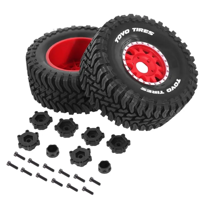 WOWFU-4PCS 135Mm 1/8 Short Course Truck Tire Set 17Mm Hex For 1/7 RC Car Short Course Trucks Arrma Mohave 6S EXB UDR view 3