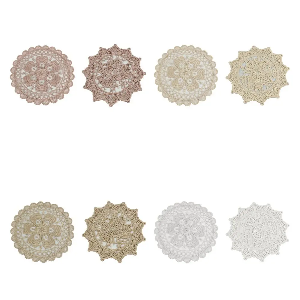 Napkin Lace Embroidered Coaster Party Wedding Home Decorations Kitchen Accessories Insulation Dining Mat Anti-scald
