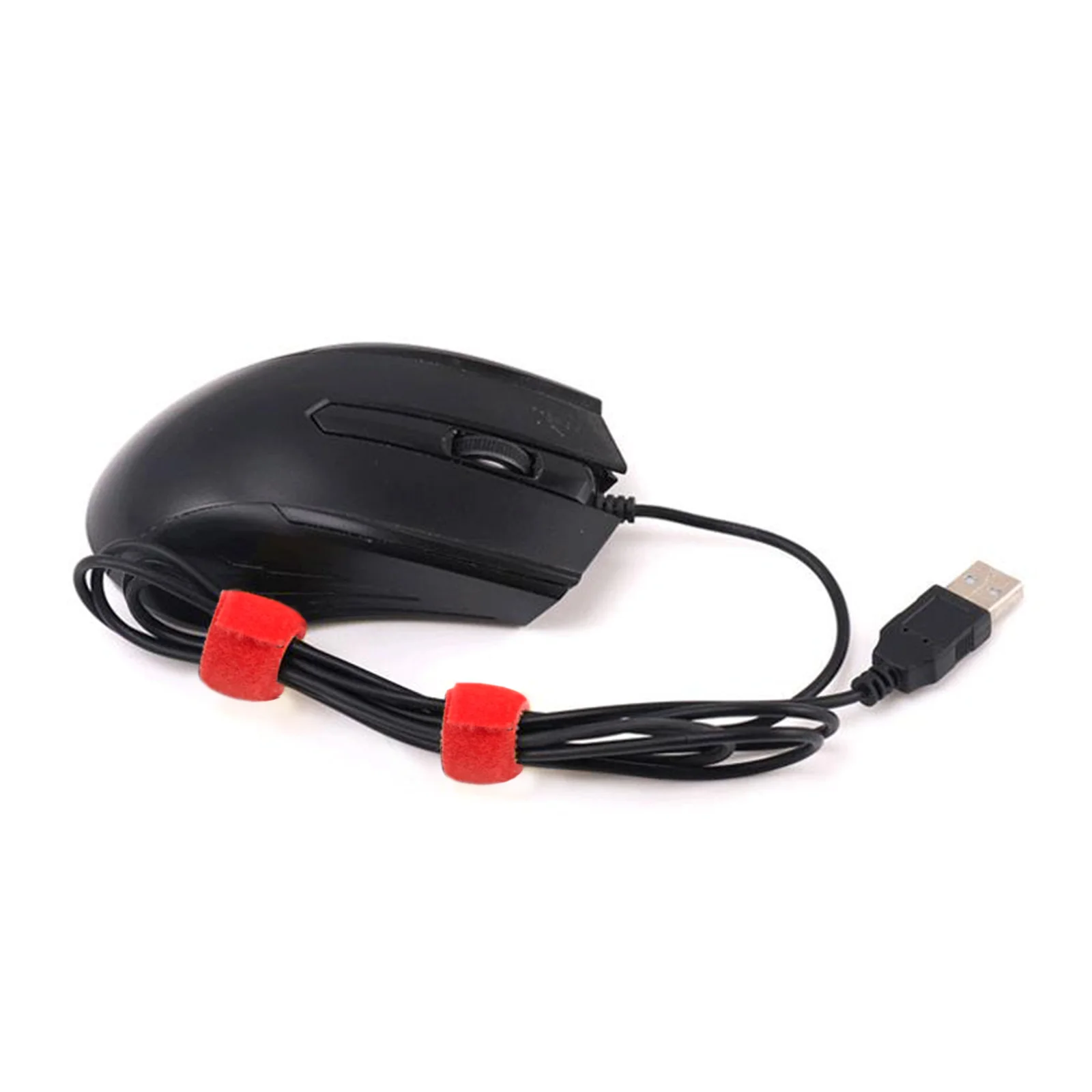 Tira organizadora de cables adhesivos, tira de cables de sujeción reutilizable para cables de altavoz de computadora, fácil de usar, gestión ordenada confiable