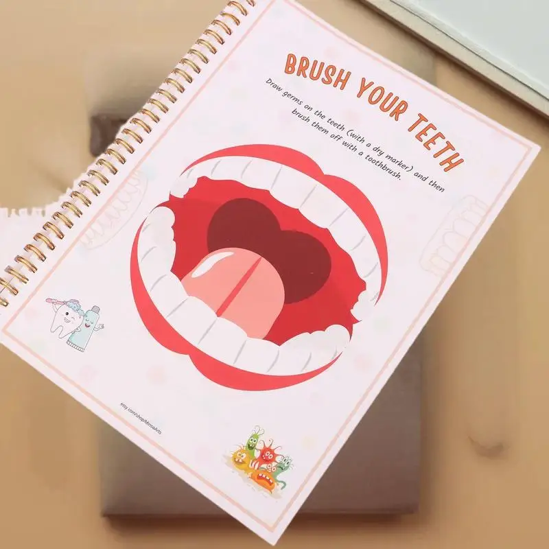 Creative Human Anatomy Busy Book Children's Fun Learning Picture Album With Illustration Learning Planner