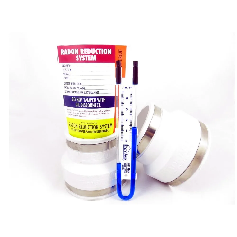 พัดลมกำจัดเรดอนพร้อมชุดติดตั้งสำหรับพื้นที่ขนาด 4x4 สีขาว