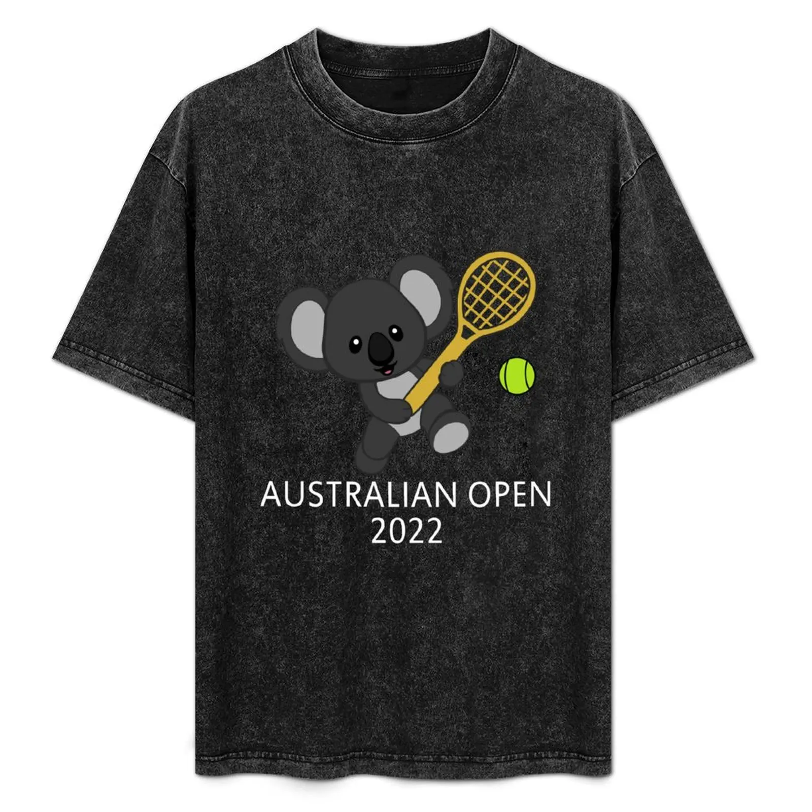 

Funny Koala Tennis Australian Open T-Shirt cotton t shirts man 100% t shirts for man graphic vintage T-Shirt