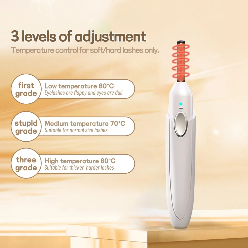 جديد 2 في 1 المحمولة ساخنة رمش بكرة الشعر طويلة الأمد الشباك USB 3 سرعة وضع درجة الحرارة الجمال أداة عيد الميلاد هدية عيد ميلاد #5