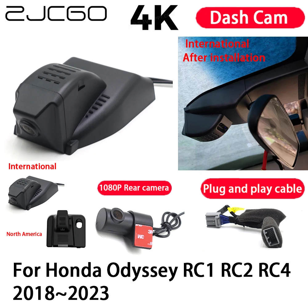 

Car Camera 4K Plug and Play Dash Cam Video Recorder Night Vision for Honda Odyssey RC1 RC2 RC4 2018-2023