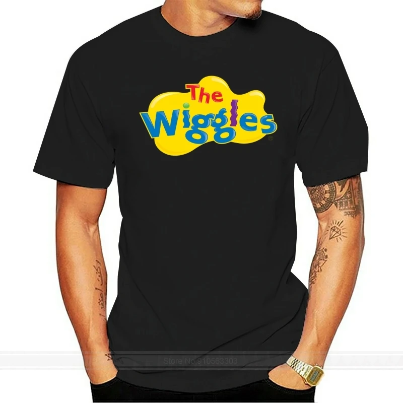  wiggles logem s ! tričko muži legrační tisk ženy topy tričko ležérní výstřih do O tshirts