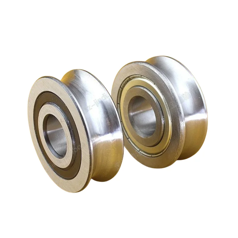 10pcs LFR50/8-6  LFR50/8-8 NPP KDD U groove pulley track roller bearing LFR50/8 ZZ  2RS  8*24*11 mm run 6mm / 8mm  shaft