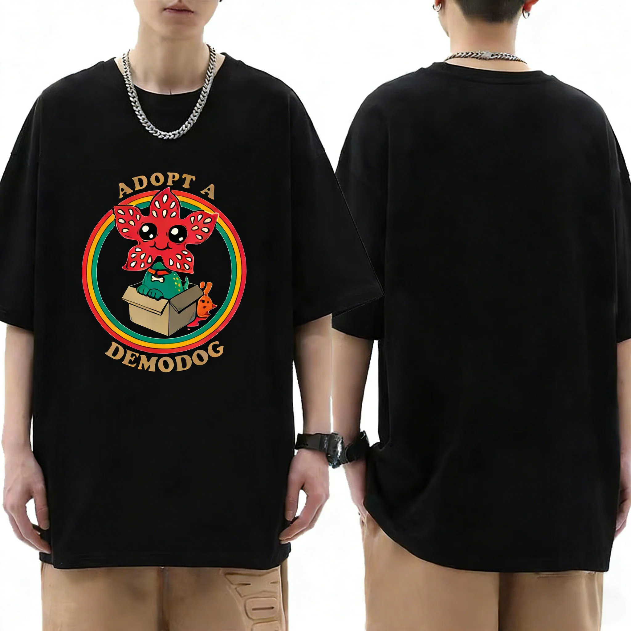 

High Quality Cotton T-shirt American TV Series Eddie Munson The Demogorgon Movie Clothes Men Women Tee Clothing Unisex Tops